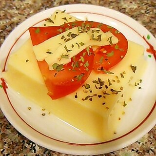 トマトとチーズのイタリアン卵豆腐